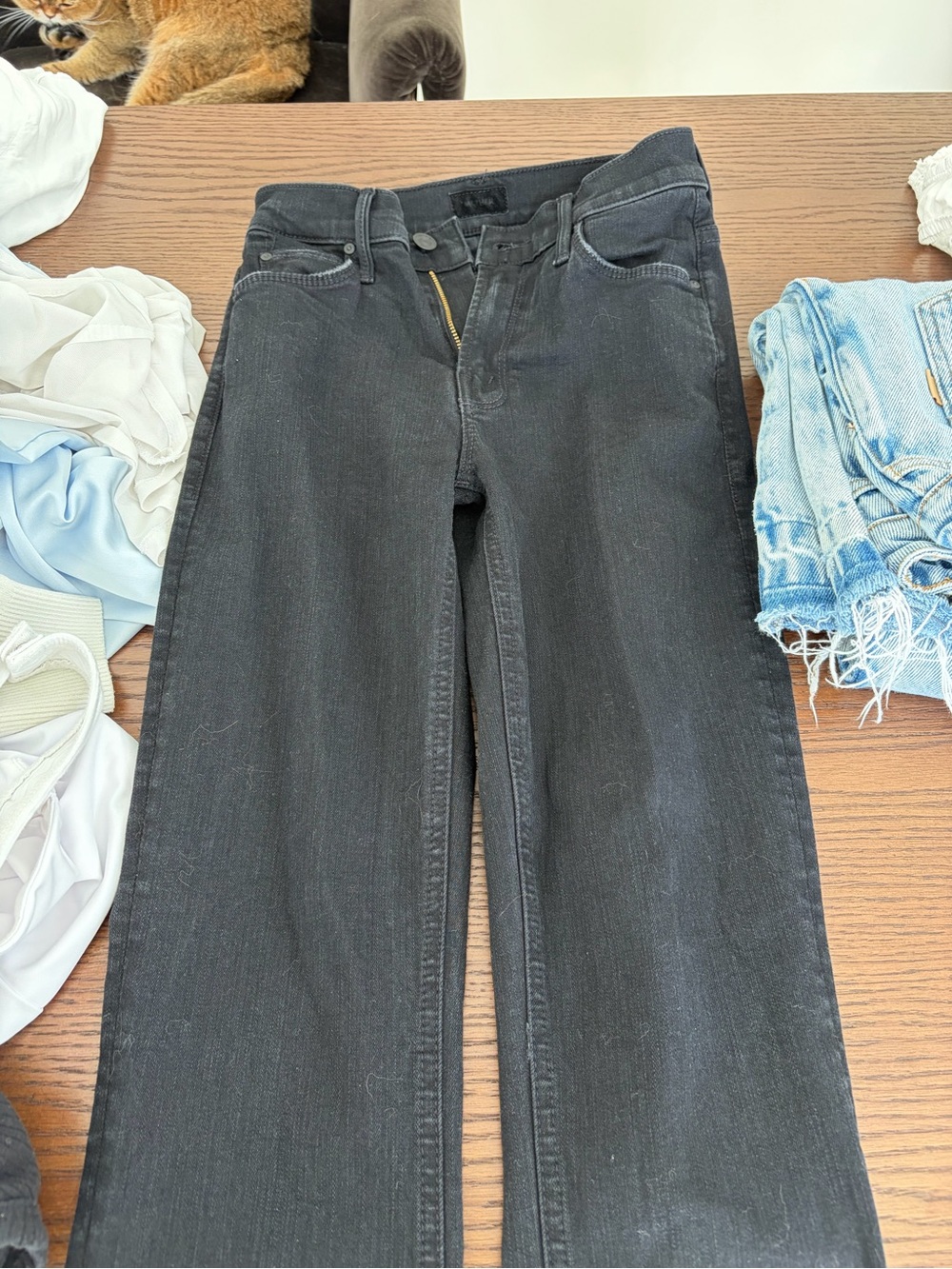 Mother size 24 High-Rise bootcut jeans black